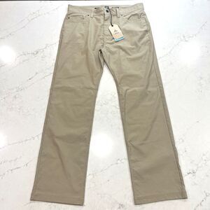 prAna NEW Brion II Pants Mens 36x32 Sandbar Standard Fit Water Repellent Hiking
